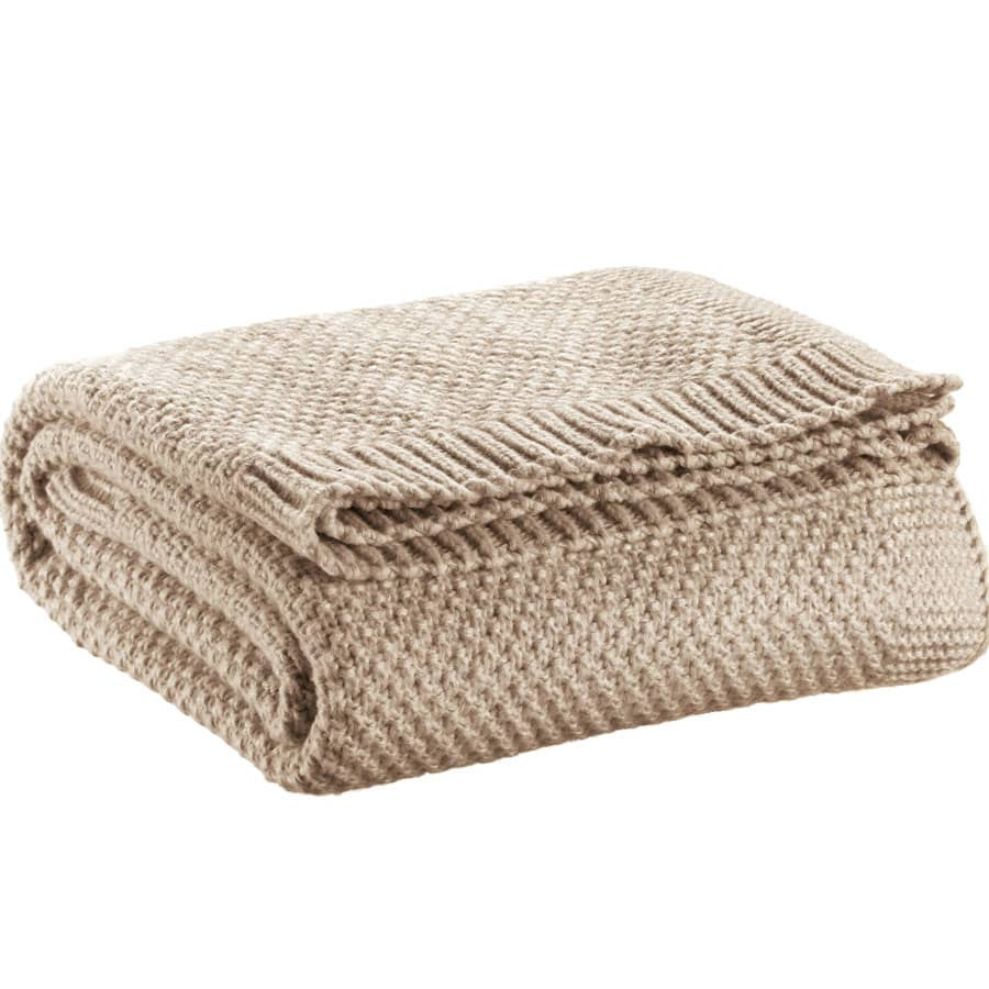 Plaid tricot Danilo Naturel