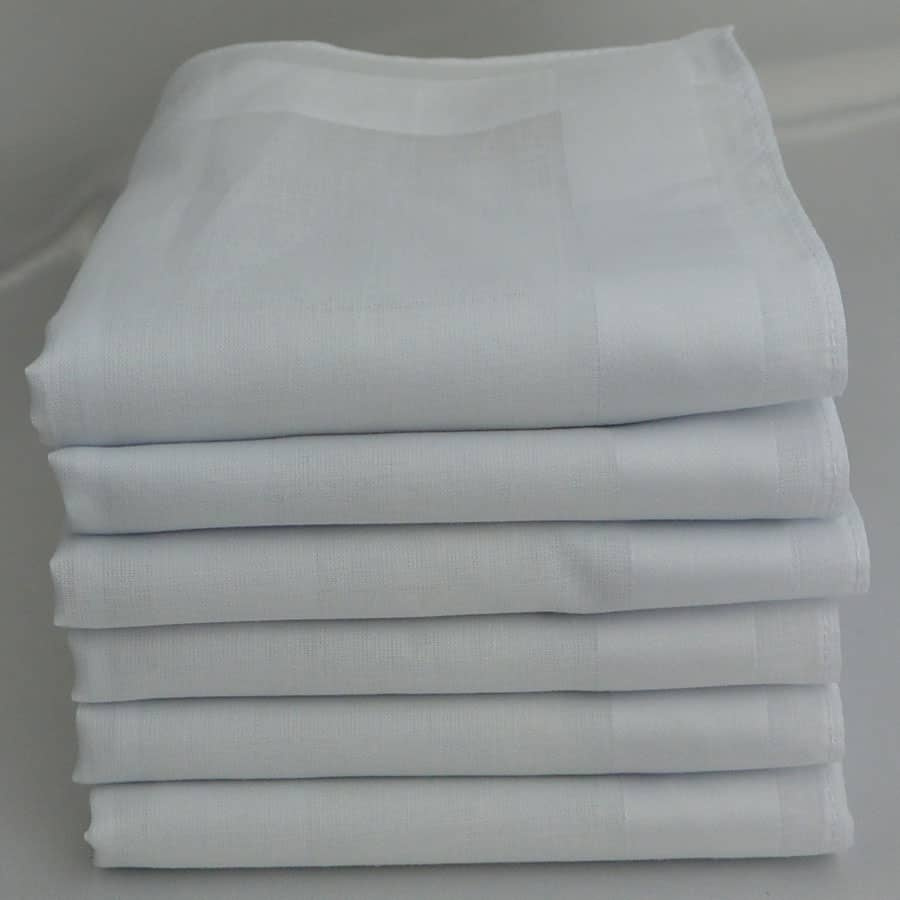 mouchoirs-blancs-coton-30x30