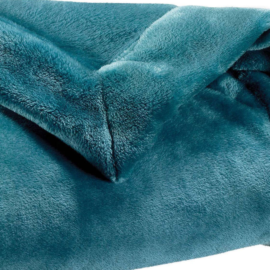 plaid-bleu-paon-ourlet
