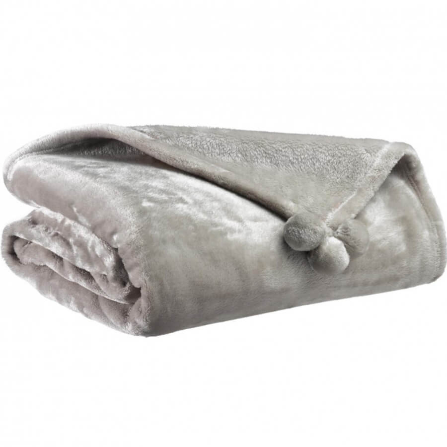 plaid-pompons-gris-perle