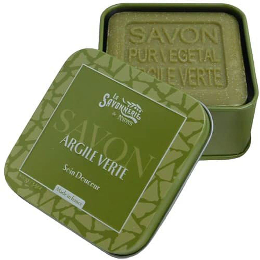 savon-boite-metal-argile-verte