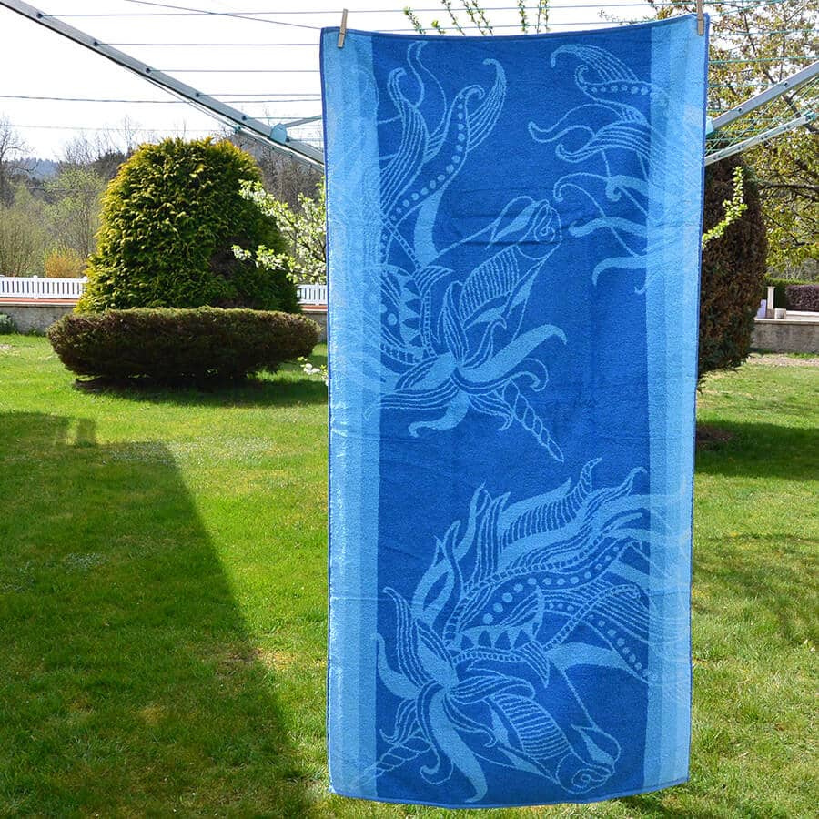 serviette-de-plage-licorne-bleue