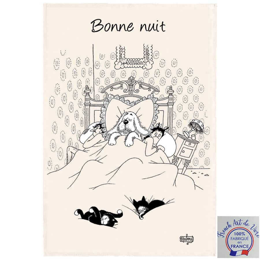 torchon-de-cuisine-chat-bonne-nuit