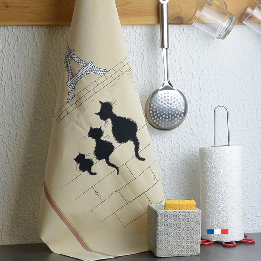 torchon-vaisselle-dubout-chats-ambiance